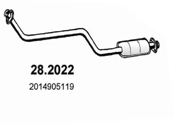 Handler.Part Front silencer ASSO 282022 1