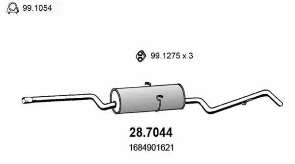 Handler.Part End silencer ASSO 287044 1