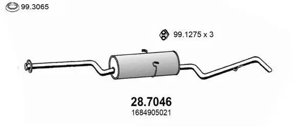 Handler.Part End silencer ASSO 287046 1