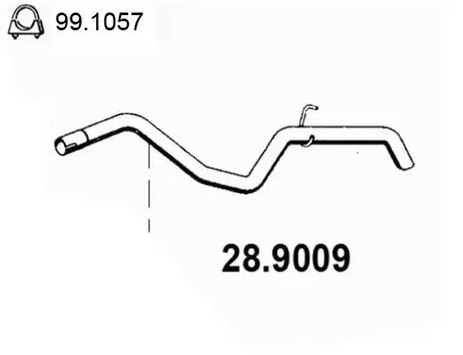 Handler.Part Exhaust pipe ASSO 289009 1