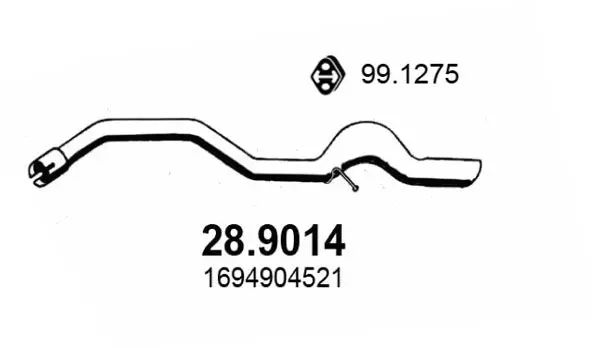 Handler.Part Exhaust pipe ASSO 289014 1