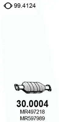 Handler.Part Catalytic converter ASSO 300004 1