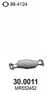 Handler.Part Catalytic converter ASSO 300011 1