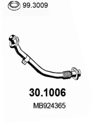 Handler.Part Exhaust pipe ASSO 301006 1