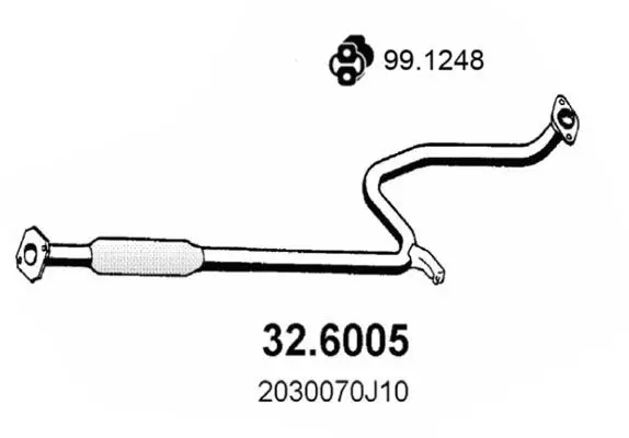 Handler.Part Middle silencer ASSO 326005 1