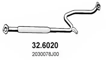 Handler.Part Middle silencer ASSO 326020 1