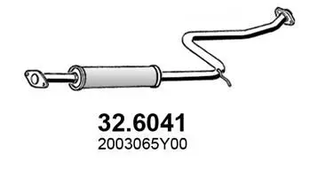 Handler.Part Middle silencer ASSO 326041 1