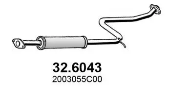 Handler.Part Middle silencer ASSO 326043 1