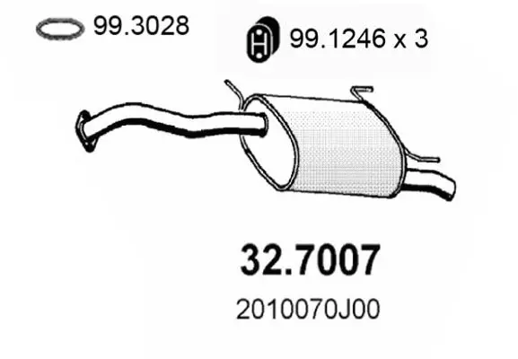 Handler.Part End silencer ASSO 327007 1