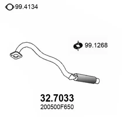 Handler.Part End silencer ASSO 327033 1