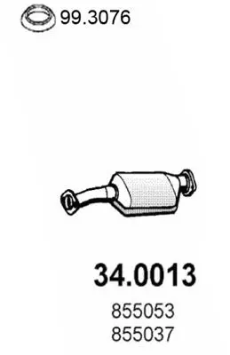 Handler.Part Catalytic converter ASSO 340013 1