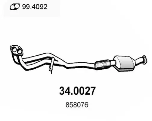 Handler.Part Catalytic converter ASSO 340027 1