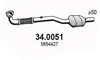 Handler.Part Catalytic converter ASSO 340051 1