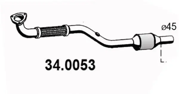 Handler.Part Catalytic converter ASSO 340053 1