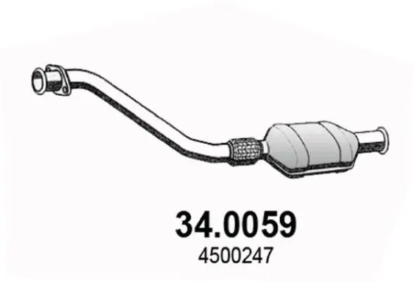 Handler.Part Catalytic converter ASSO 340059 1