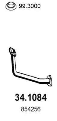 Handler.Part Exhaust pipe ASSO 341084 1