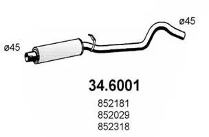 Handler.Part Middle silencer ASSO 346001 1