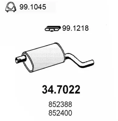 Handler.Part End silencer ASSO 347022 1