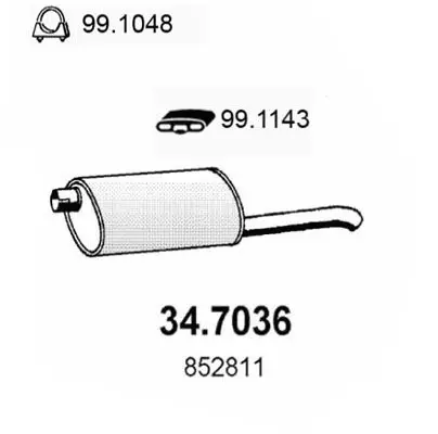 Handler.Part End silencer ASSO 347036 1