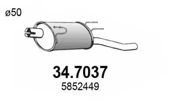 Handler.Part End silencer ASSO 347037 1