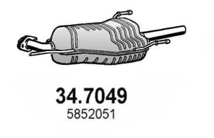 Handler.Part End silencer ASSO 347049 1