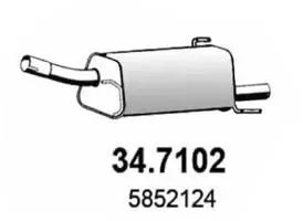 Handler.Part End silencer ASSO 347102 1