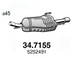 Handler.Part End silencer ASSO 347155 1