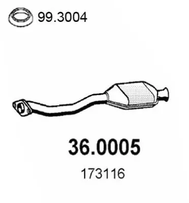 Handler.Part Catalytic converter ASSO 360005 1