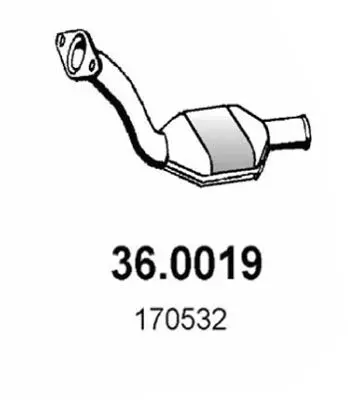 Handler.Part Catalytic converter ASSO 360019 1