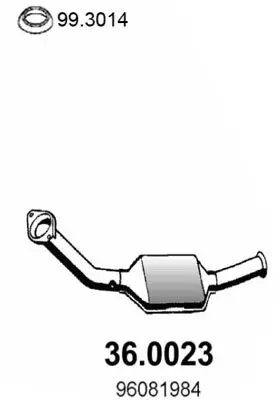 Handler.Part Catalytic converter ASSO 360023 1