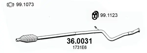 Handler.Part Catalytic converter ASSO 360031 1