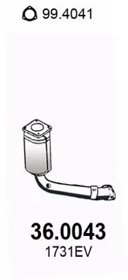 Handler.Part Catalytic converter ASSO 360043 1