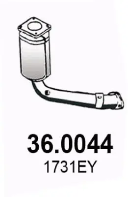 Handler.Part Catalytic converter ASSO 360044 1