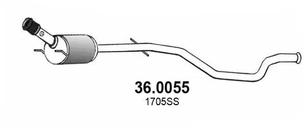 Handler.Part Catalytic converter ASSO 360055 1