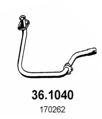 Handler.Part Exhaust pipe ASSO 361040 1