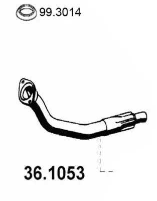 Handler.Part Exhaust pipe ASSO 361053 1