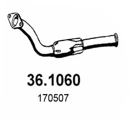 Handler.Part Exhaust pipe ASSO 361060 1