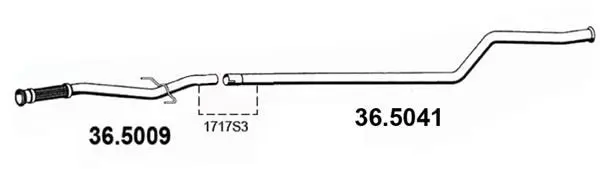 Handler.Part Exhaust pipe ASSO 365009 1