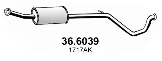 Handler.Part Middle silencer ASSO 366039 1