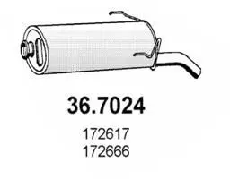 Handler.Part End silencer ASSO 367024 1