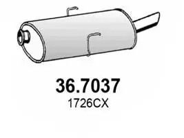 Handler.Part End silencer ASSO 367037 1