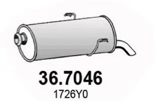 Handler.Part End silencer ASSO 367046 1