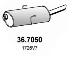 Handler.Part End silencer ASSO 367050 1