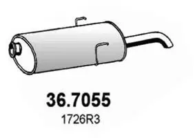 Handler.Part End silencer ASSO 367055 1