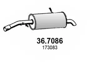 Handler.Part End silencer ASSO 367086 1