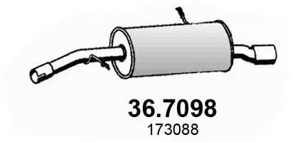 Handler.Part End silencer ASSO 367098 1