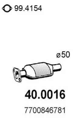 Handler.Part Catalytic converter ASSO 400016 1