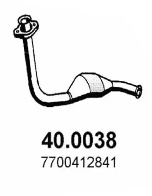 Handler.Part Catalytic converter ASSO 400038 1