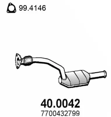 Handler.Part Catalytic converter ASSO 400042 1