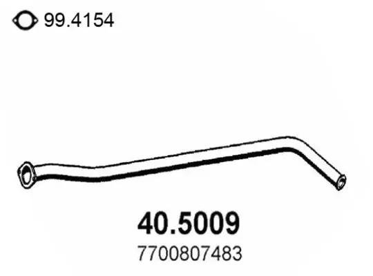 Handler.Part Exhaust pipe ASSO 405009 1